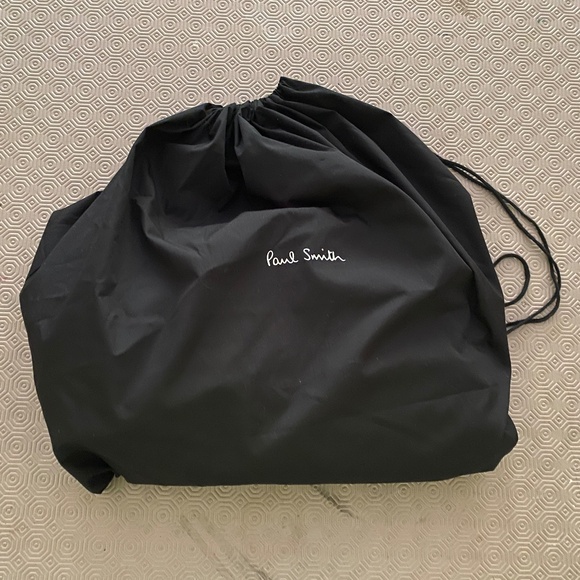 NWT PAUL SMITH 50th Anniversary Spaghetti Print Drawstring Backpack Black - Picture 13 of 13